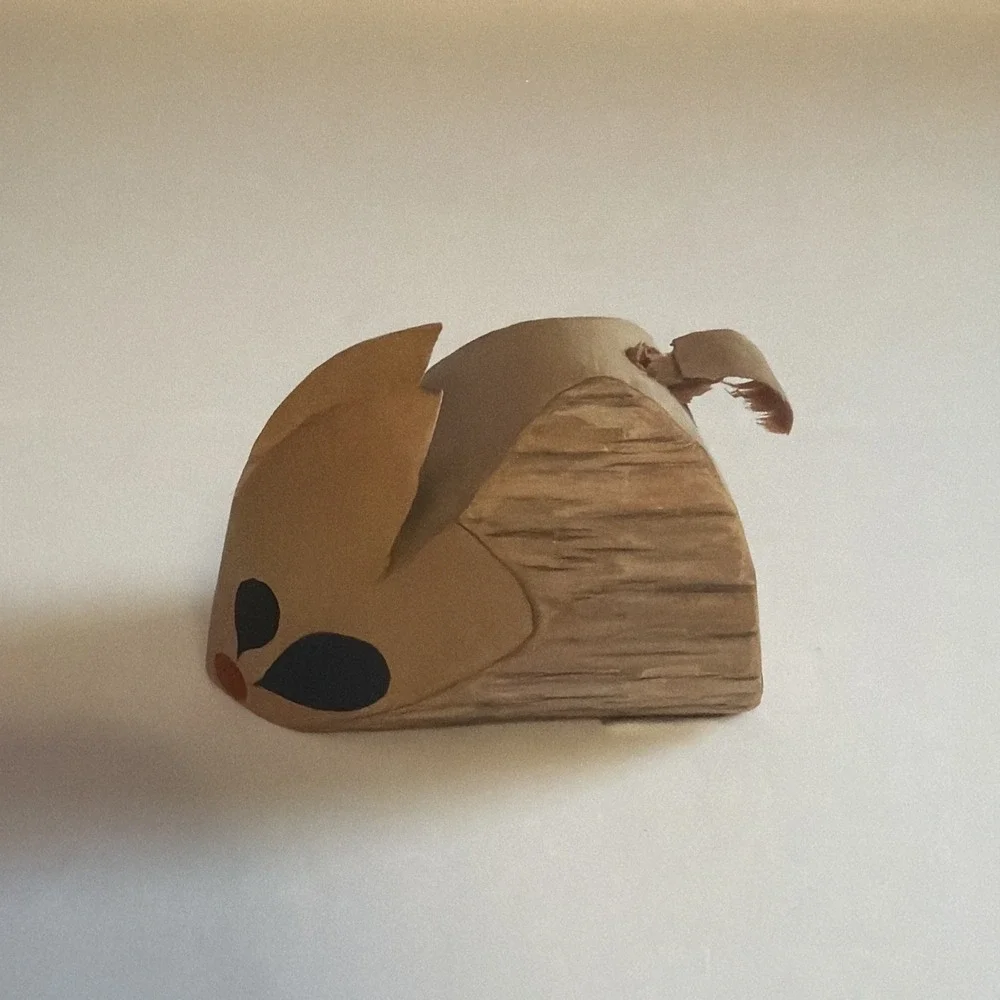 Japanese Wooden Carved Mouse Figure Hand Made Folk Art Craft signed - Picture 8 of 10